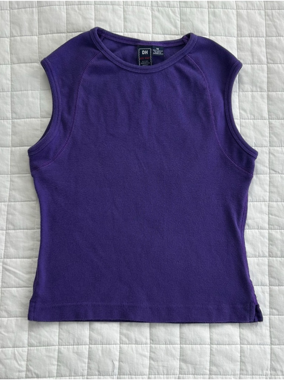 Y2K Purple Sleeveless Crewneck Tank Top